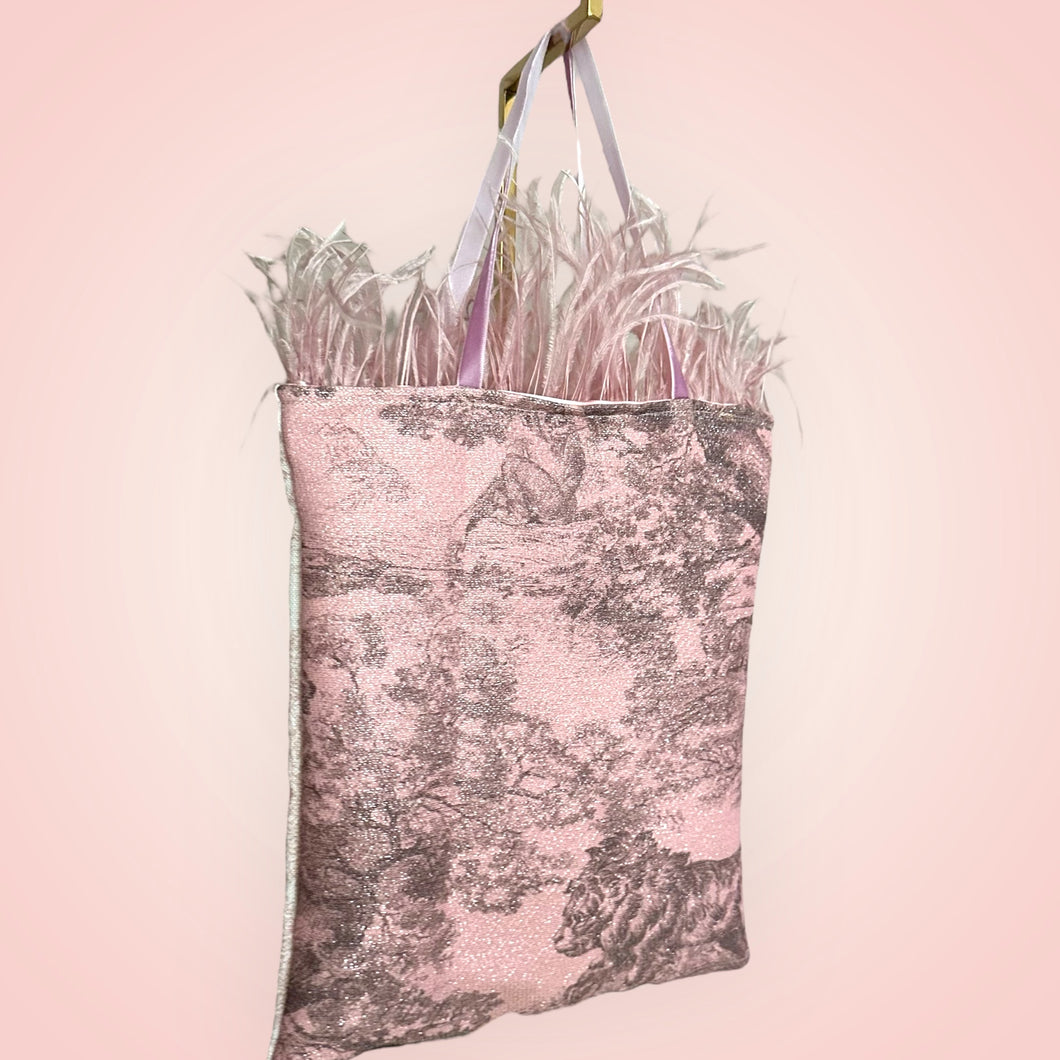Mini Shopper Piuma Rosa